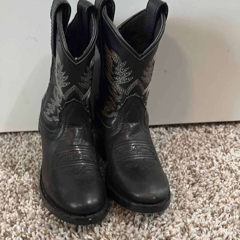 Dan Post Black Western Boots Classic Leather